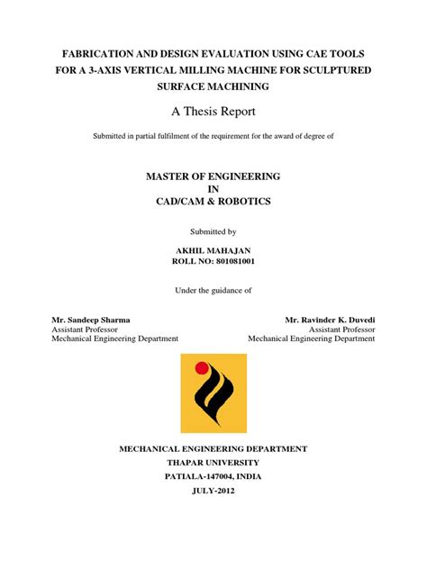 Thesis CNC .